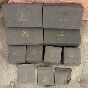 Ferko’s bundle of empty jewelry boxes assorted sizes